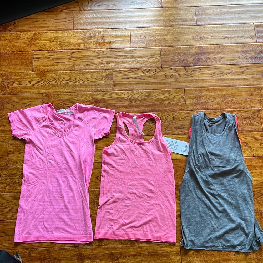 Selling all three together, Lululemon tops all size 4